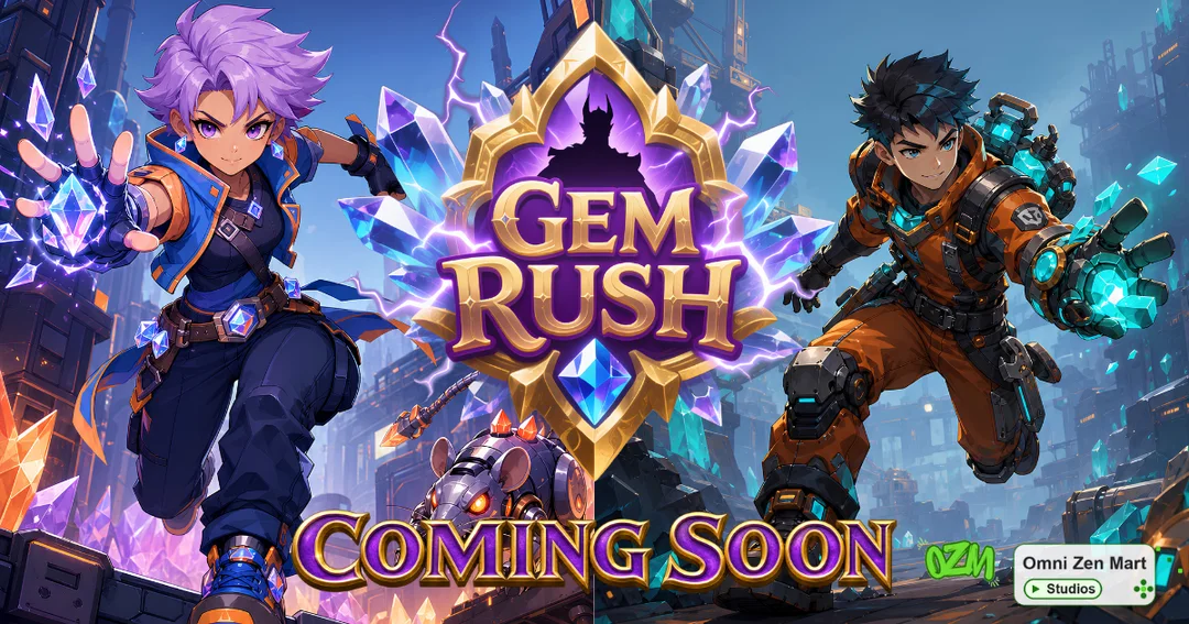 Gem Rush, coming soon: two of the game’s heroes